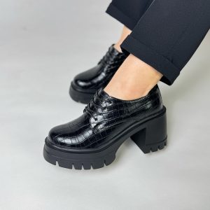 لوفر زنانه بندی لژ ۸ سانتی مشکی سنگی